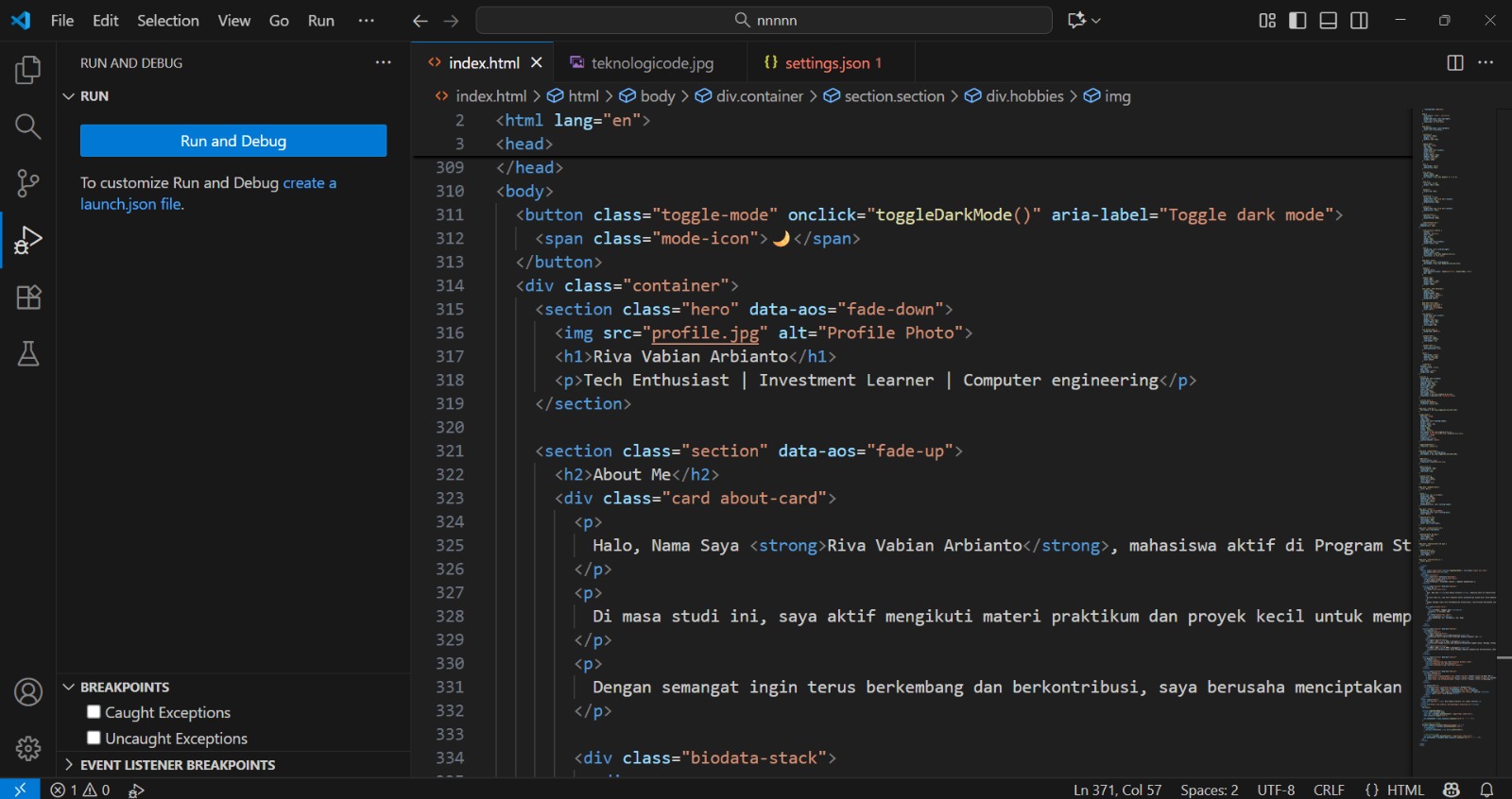 Ilustrasi coding dan teknologi